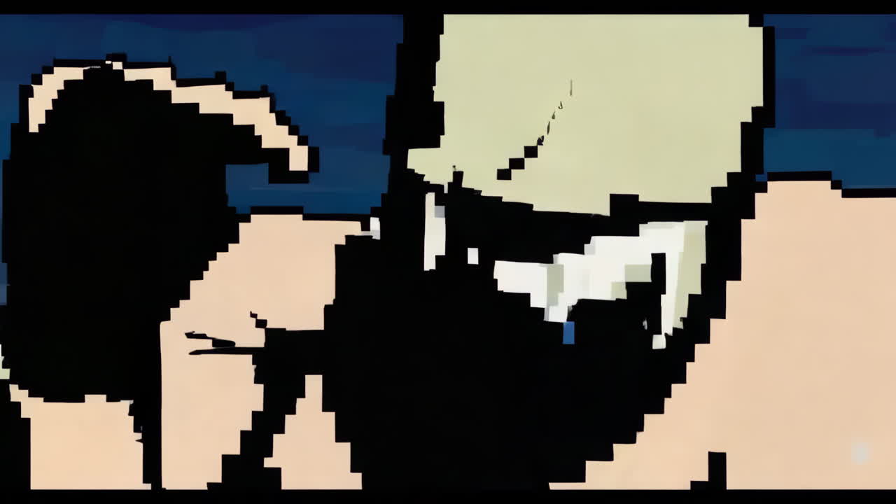 Pixelated Masked Figure