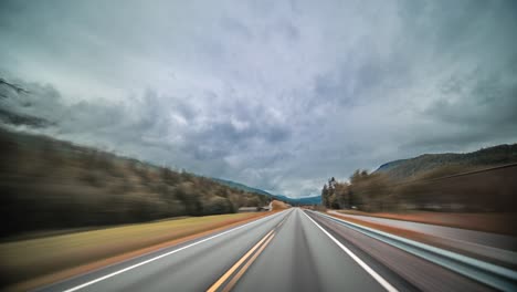 a drive on a e39 somewhere in northern norway