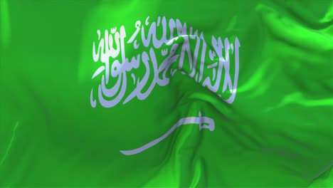 waving flag of saudi arabia