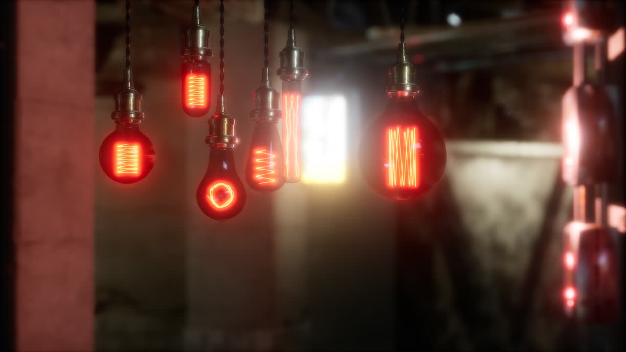 vieja bombilla incandescente retro vintage