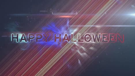 Animation-of-halloween-greetings-on-background-with-smudges