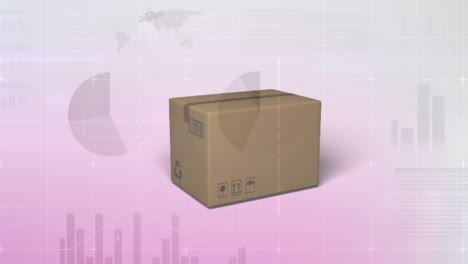 animation of data processing over box