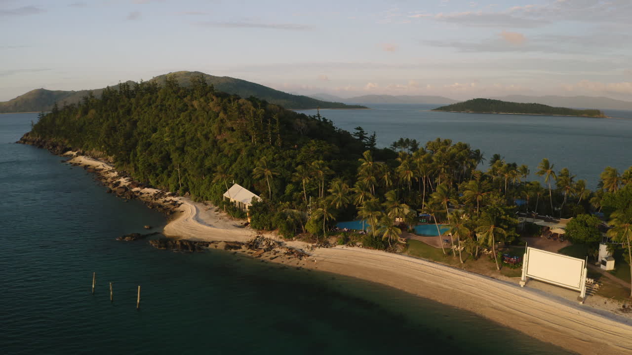 Daydream Island Holiday Resort at sunset in the Whitsundays, Australia