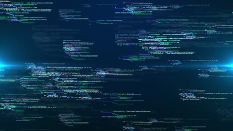 hologramma astratto 3d big data città digitale con sfondo tecnologico a matrice futuristica