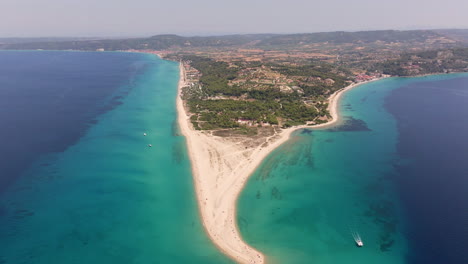 aerial view of a beautiful beach and coastline