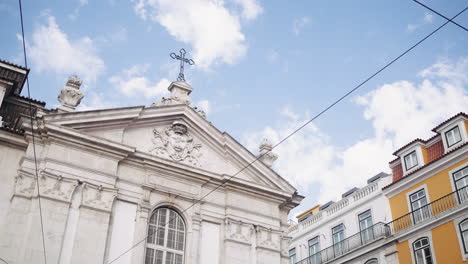 lisbon architectural detail - church facade