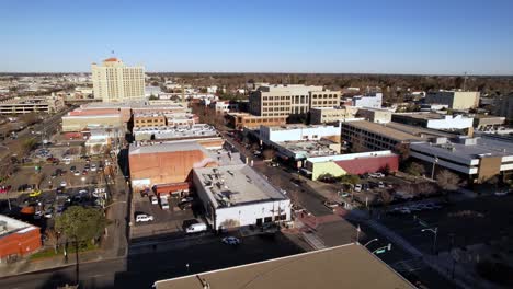 aerial wide shot modesto california