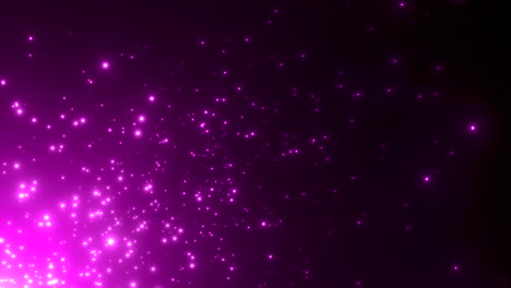 motion purple particles and stars in galaxy 2