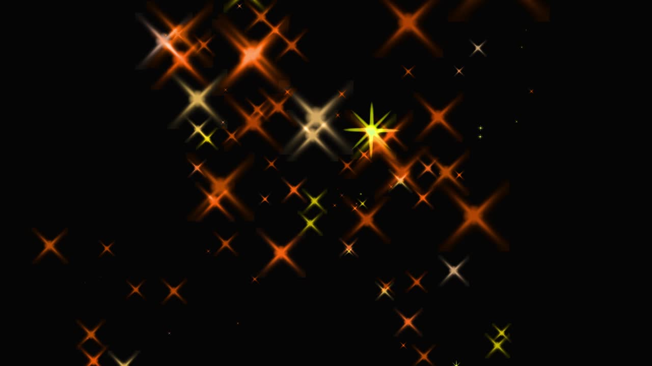 animación de partículas de estrellas brillantes gráficos de movimiento