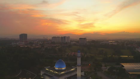 4k sunrise scene from malaysia.