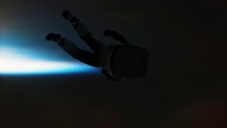 astronauta muerto dejando la órbita de la tierra elementos de esta imagen proporcionada por la nasa