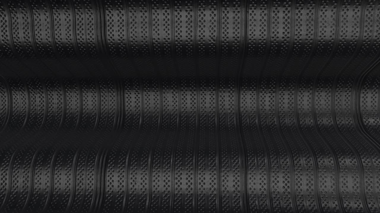 Abstract Black Wavy Surface with Pattern