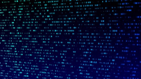 digital animation dynamic binary code stream flowing symbolize encrypted data cybersecurity