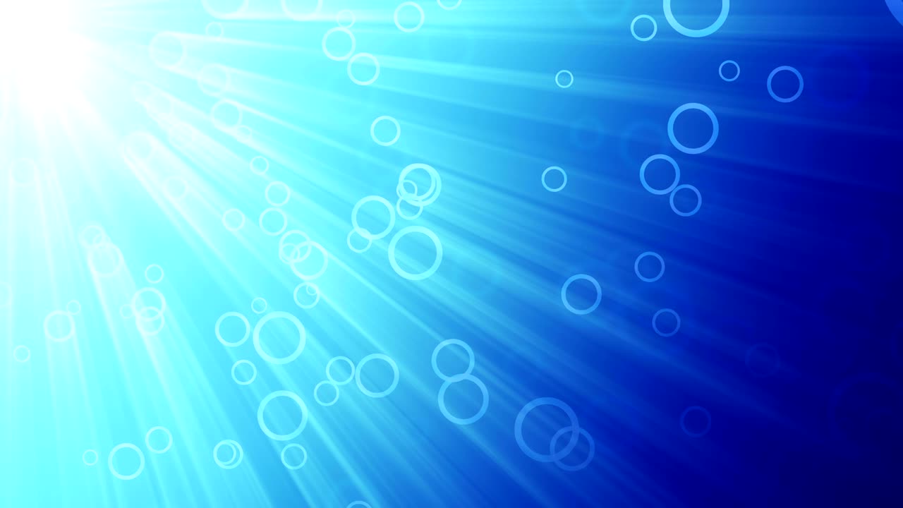 차가운 원과 빛의 광선