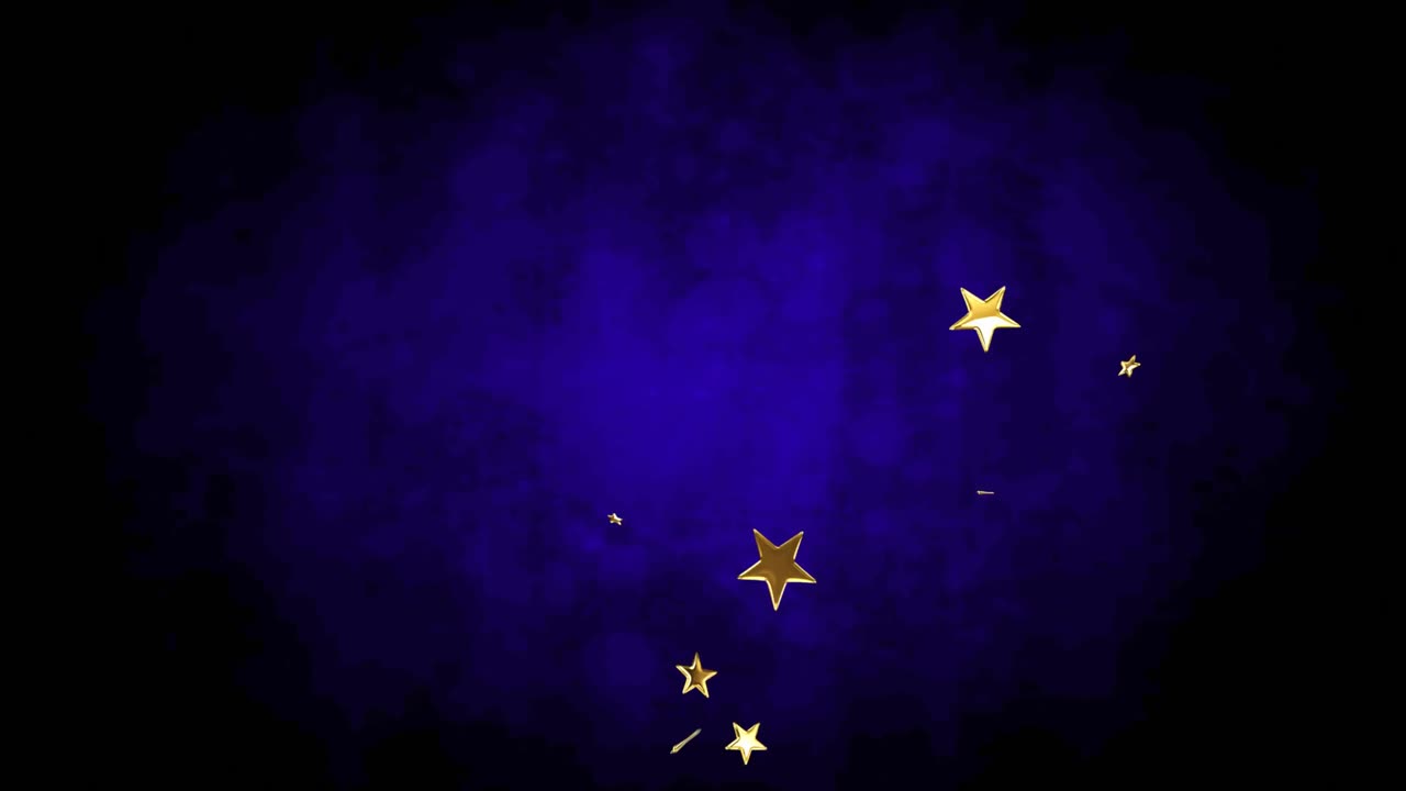 Premium stock video - Animation of multiple stars floating on blue ...