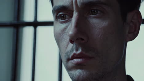 prisoner in a dark cell
