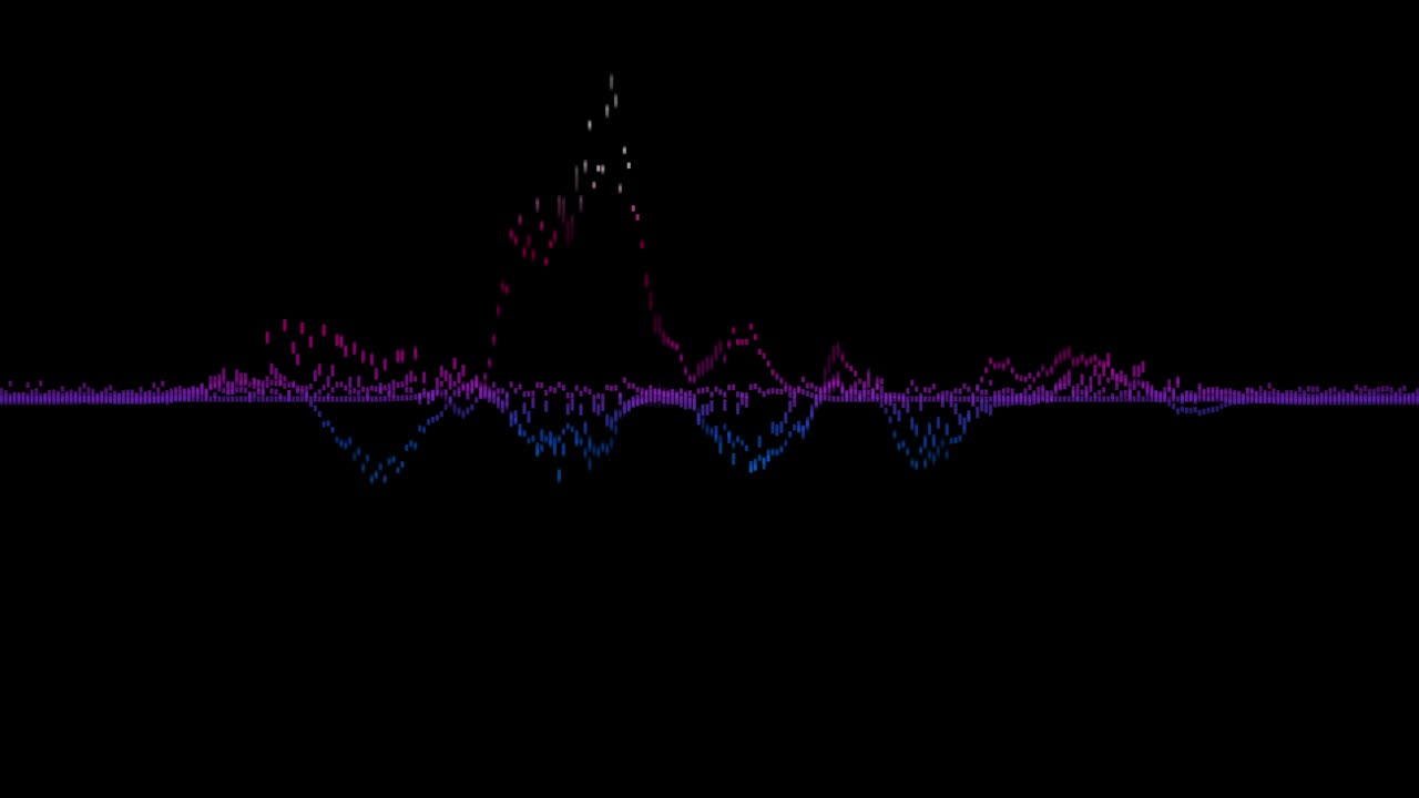 visualization of audio wave