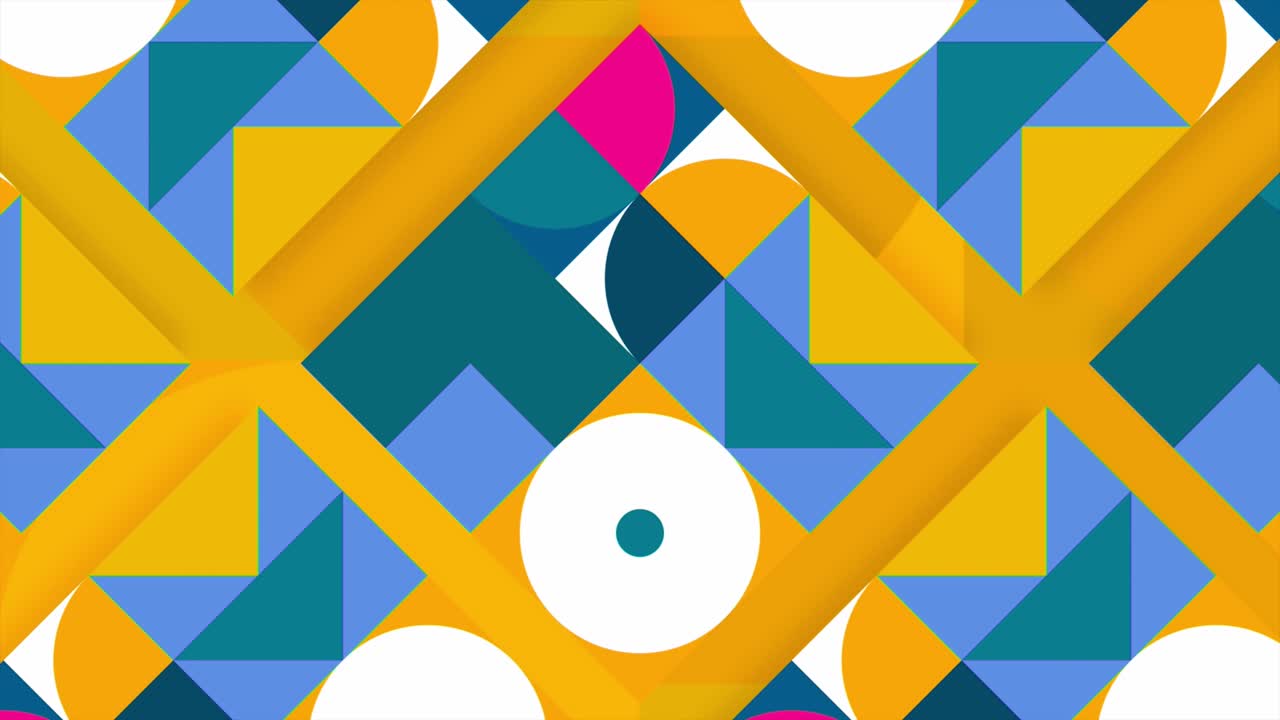 Abstract Geometric Pattern with Colorful Shapes
