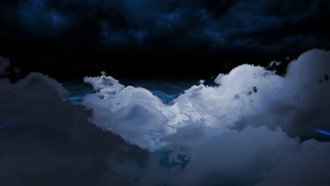 animation of sky with clouds