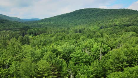 Aerial-drone-footage-of-summer-time-in-the-Catskill-Mountains-in-New-York’s-Hudson-Valley