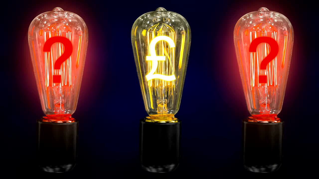 파운드의 환율이 떨어지는 개념.