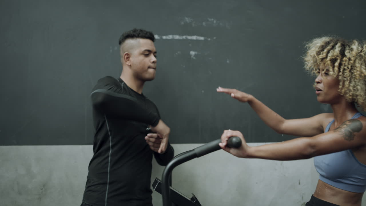 Giving it all she's got