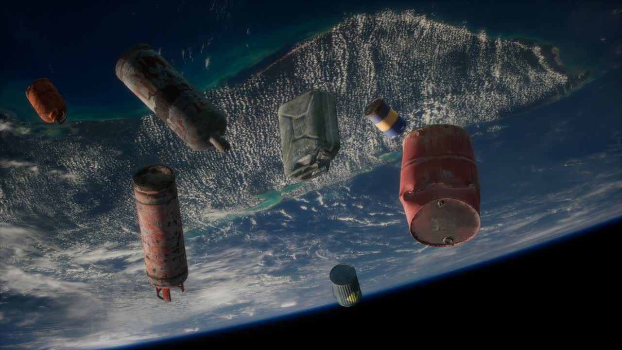 pollution of the atmosphere of the planet Earth and space