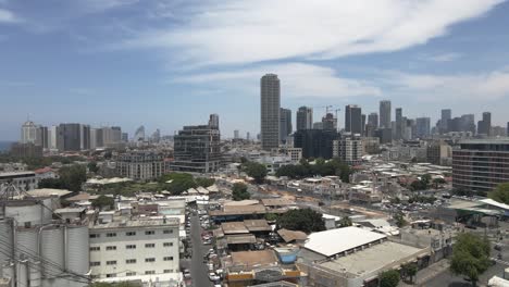 Vista-Panorámica-De-Tel-Aviv,-Israel,-Aérea