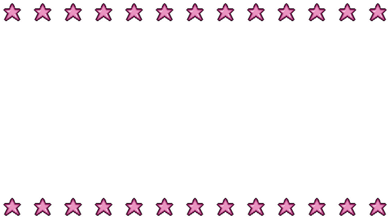 Pixel Art Star Frame Animated Overlay 1080p Transparent 30 fps (1).mov