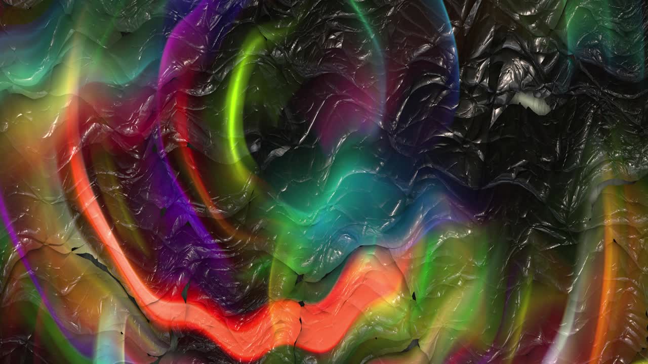 animación abstracta, fondo líquido, hermosa película de pintura digital, película de fondo abstracta, animación caleidoscopio video de stock
