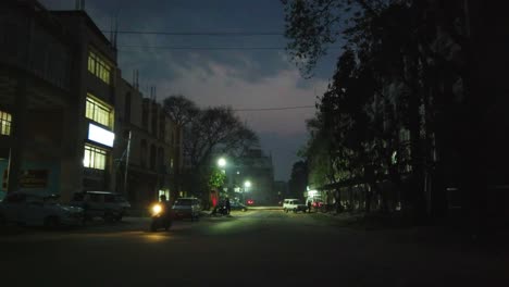 low traffic on a local street