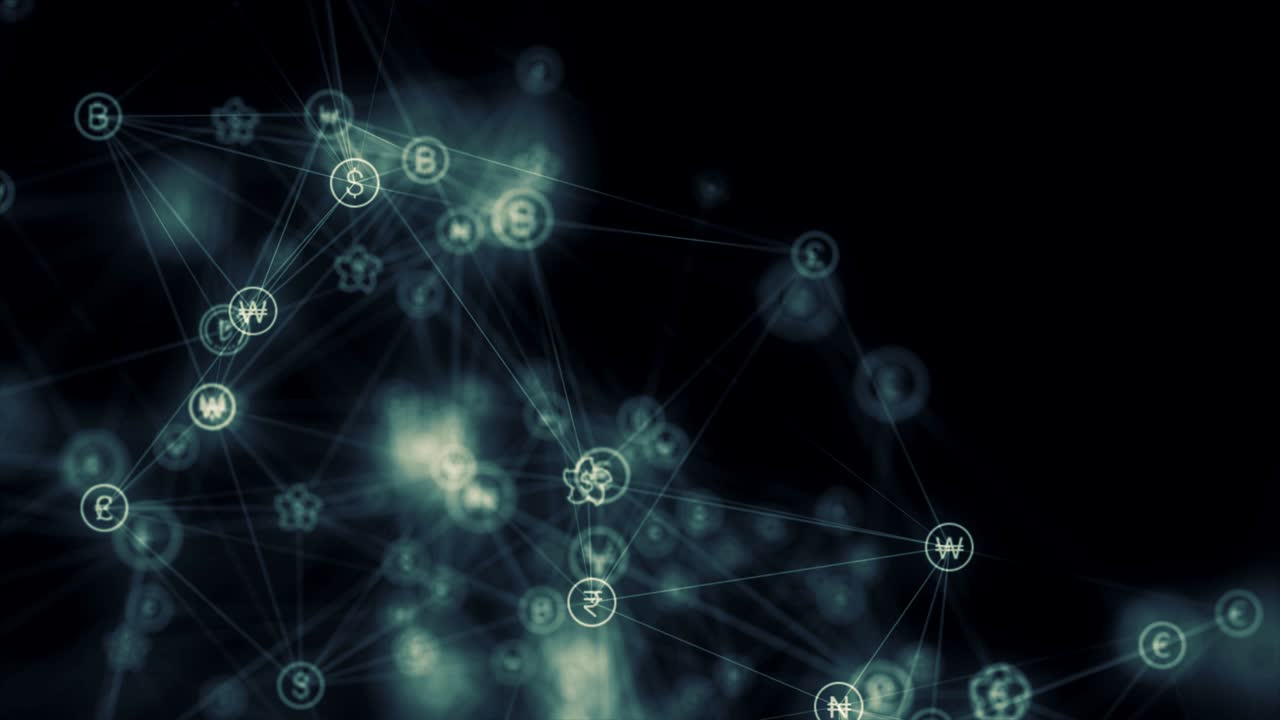 moneda forex y animación fintech.