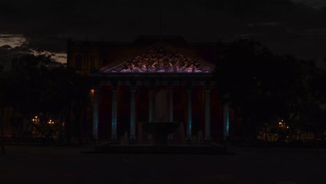 night to day transition time lapse in downtown guadalajara, mexico.