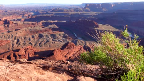 Slider-shot-of-canyons-and-rock-formations-at-Dead-Horse-Point