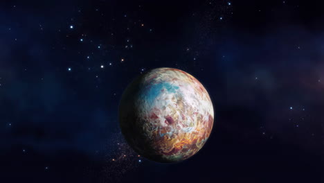 planet in deep space