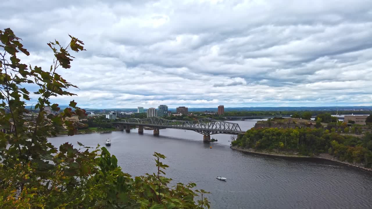 Portage bridge over the Ottawa River in Canada