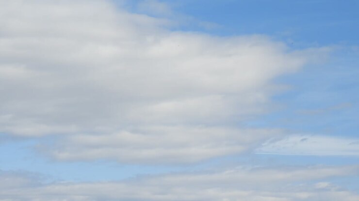 Clouds time lapse, blue sky