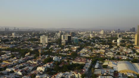 Vista-De-Pájaro-De-La-Ciudad-De-Guadalajara,-Jalisco,-México