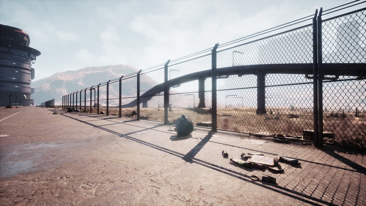 paisaje post-apocalíptico de la ciudad