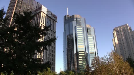 Sky-Scrapers-in-Beijing,-China