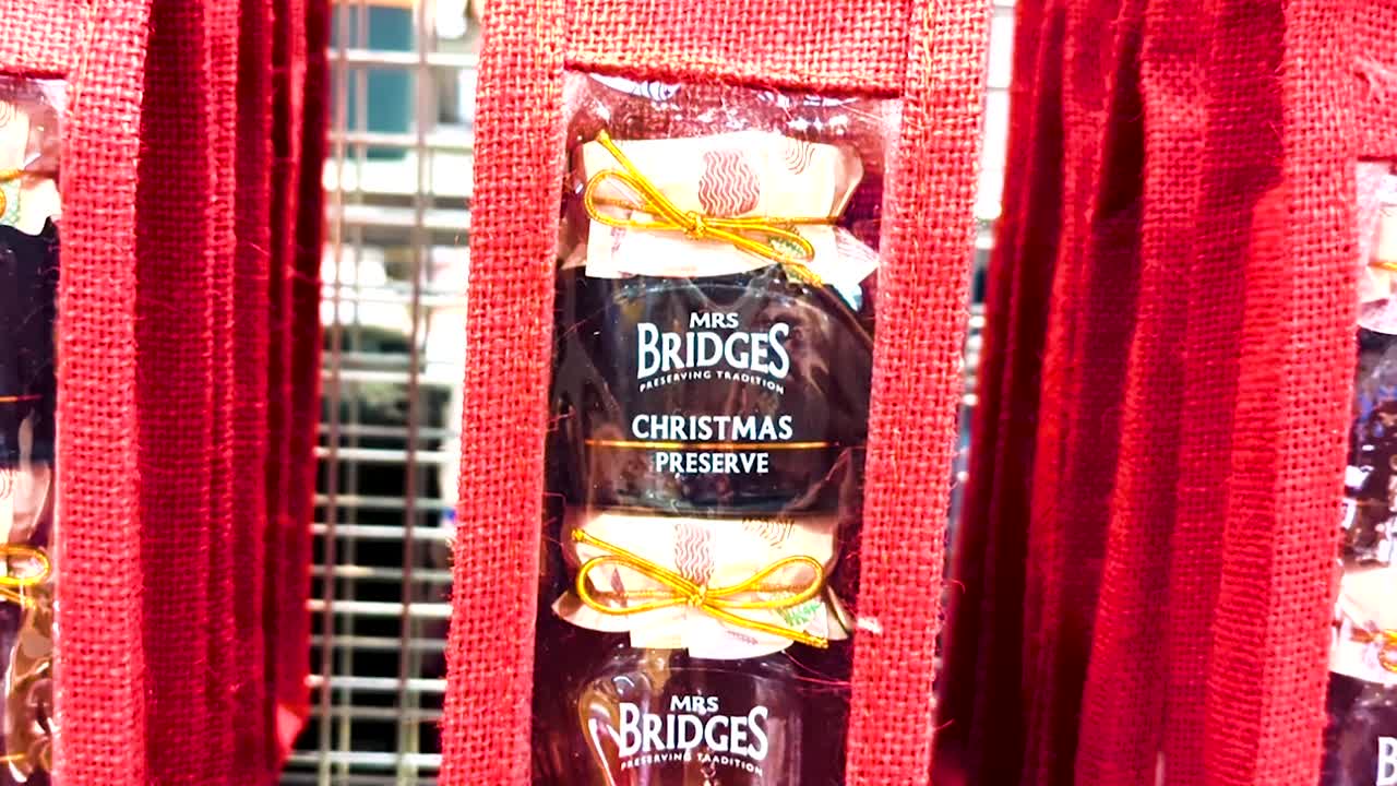 mrs bridges christmas preserve, centro de jardinería bridgemere, nantwich, reino unido