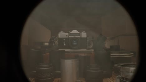 vintage cameras and equipment