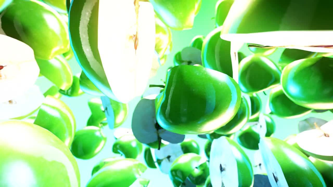 추상적인 cgi 모션 그래픽과 파란색 배경