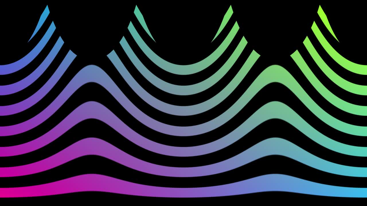 추상적인 3d 다이내 및 파동 패턴, 다채로운 배경 및 원활한 루프, 비즈니스 프레젠테이션을위한 추상적인 배경 4k, 3d 렌더링