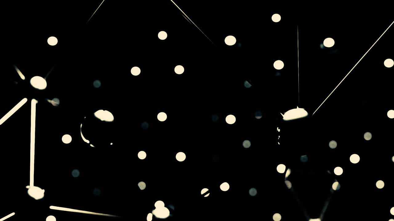 점과 선이 있는 추상적인 흑백 배경