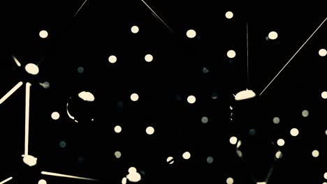 fondo abstracto en blanco y negro con puntos y líneas