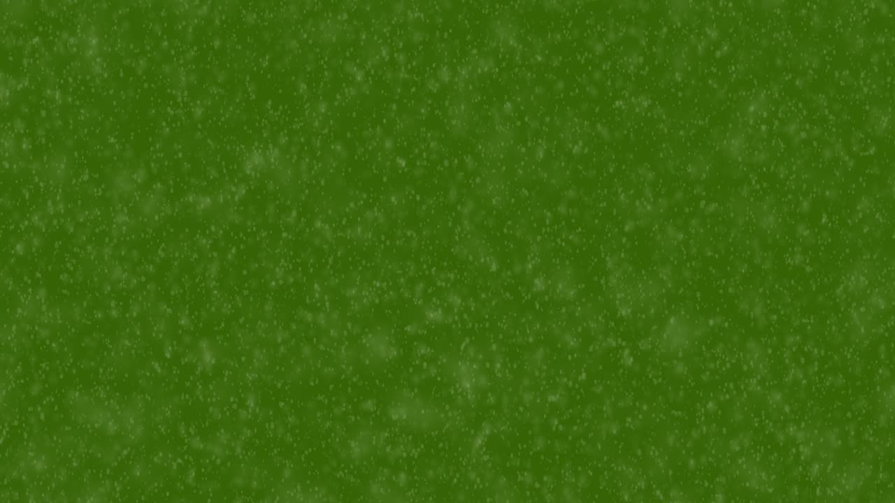 animación de nevada en fondo de pantalla verde - bucle sin costuras