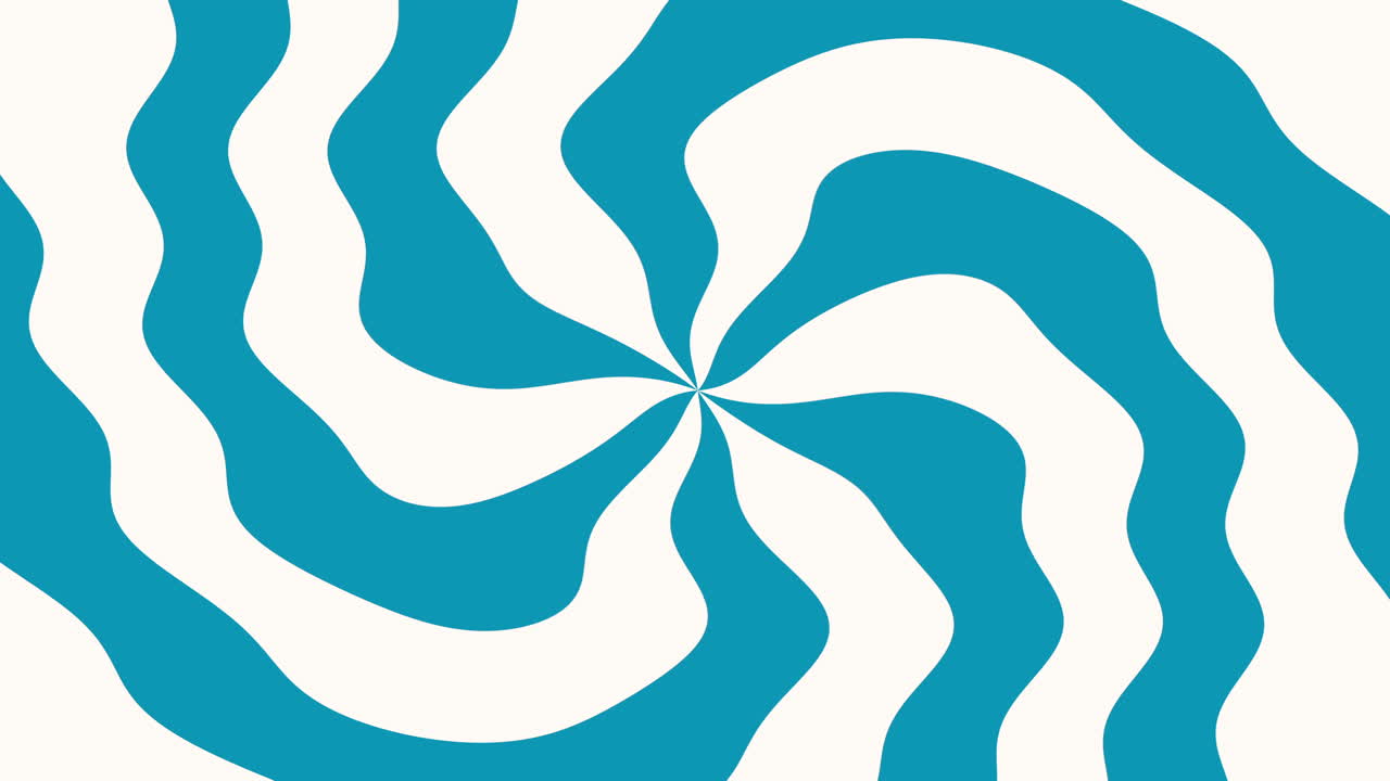 현기증의 파란색과 흰색 나선형 선