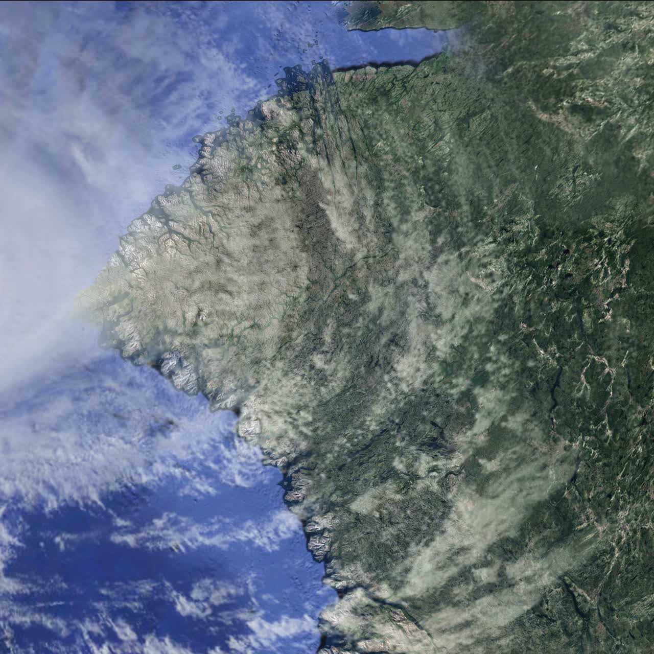 Breathtaking view from space with a huge hurricane. Hurricane Irma, storm, tornado.