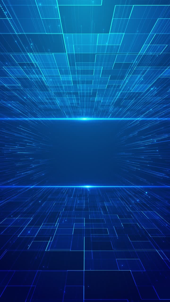 Digital cyberspace particles digital data network connections high speed data technology abstract